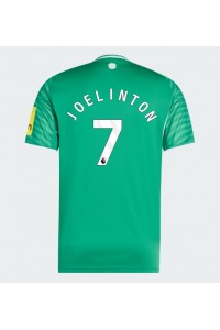 Newcastle United Joelinton #7 Jalkapallovaatteet Vieraspaita 2025-26 Lyhythihainen